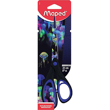 MAPED Ciseaux DEEPSEA PARADISE Pointu 21cm Asymétrique