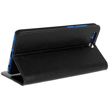 Avizar Etui Honor 9 Coque Clapet Portefeuille Cuir Noir - Fonction stand pas cher