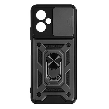 Avizar Coque pour Xiaomi Redmi Note 12 5G avec Cache caméra et Bague Support Vidéo  Noir