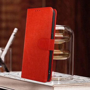 Acheter Avizar Housse pour Oppo Reno 8 5G Clapet Portefeuille Fonction Support Vidéo  Rouge