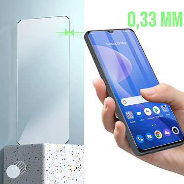 Avizar Verre Trempé pour Oppo A57, A57s et Oppo A77 Dureté 9H  Transparent pas cher