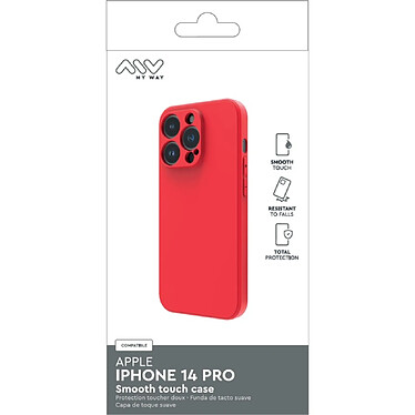 Acheter Myway Coque pour iPhone 14 Pro Smoothie en TPU Rouge