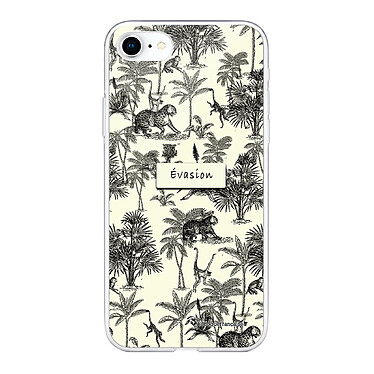 LaCoqueFrançaise Coque iPhone 7/8/ iPhone SE 2020/ 2022 silicone transparente Motif Botanic Evasion ultra resistant