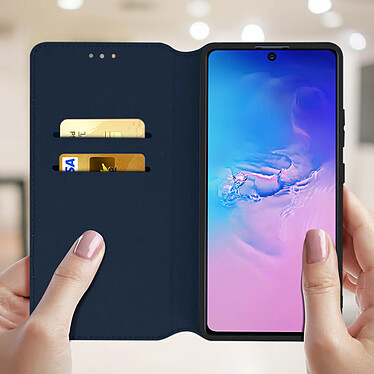 Avis Avizar Housse Samsung Galaxy S10 Lite Étui Folio Portefeuille Fonction Support Bleu