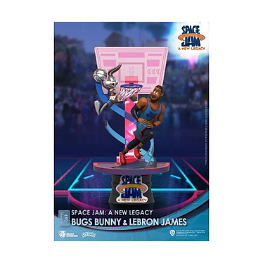 Space Jam : A New Legacy - Diorama D-Stage Bugs Bunny & Lebron James New Version 15 cm