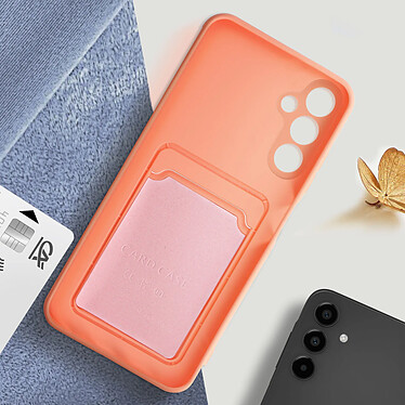 Avis Avizar Coque pour Samsung Galaxy A25 5G Porte-carte Souple Anti-traces Rose Poudré