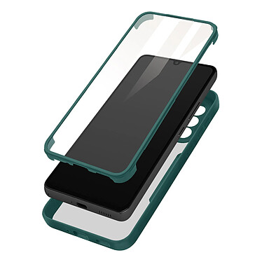 Avizar Coque pour Samsung Galaxy A33 5G Dos Plexiglas Avant Polymère Coins Renforcés  Contour vert