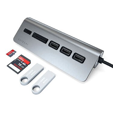 Acheter Satechi Multiports USB-C Aluminium Space Gray