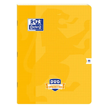 Acheter OXFORD Cahier duo agrafé 24X32 cm 96 pages grands carreaux coloris aléatoires