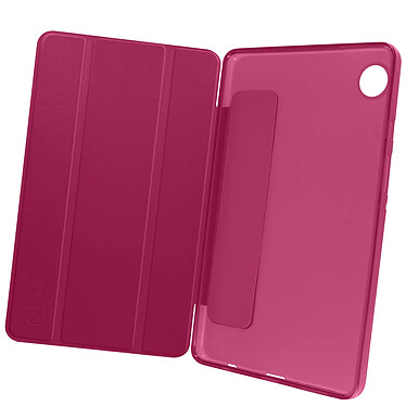 Avizar Étui pour Samsung Tab A9 Clapet Support Trois volets Mise en veille Fuchsia