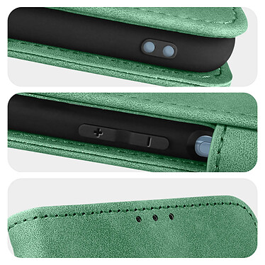 Acheter Forcell Housse pour Xiaomi Redmi Note 10 Pro Effet Daim Clapet Portefeuille Support Vidéo  Vert