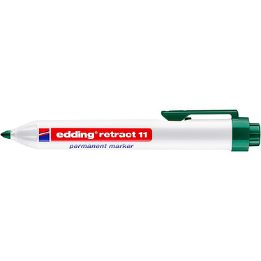 EDDING Marqueur Permanent Retract 11 Vert Pointe Moyenne 1,5-3 mm