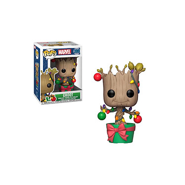 Marvel Comics - Figurine POP! Bobble Head Groot (Lights & Ornaments) 9 cm