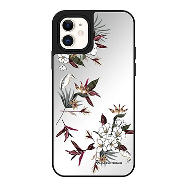 LaCoqueFrançaise Coque iPhone 12 Mini miroir Fleurs Sauvages Design