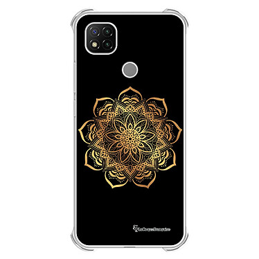 LaCoqueFrançaise Coque Xiaomi Redmi 9C Silicone antichocs Solides coins renforcés  transparente Motif Mandala Or