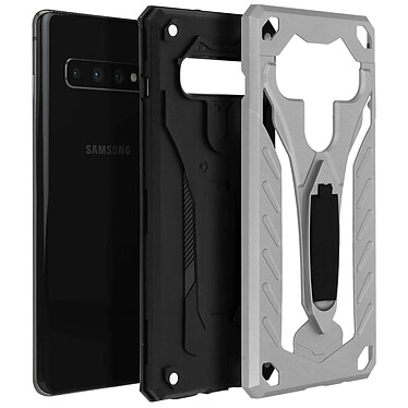 Avizar Coque Argent Hybride pour Samsung Galaxy S10 pas cher