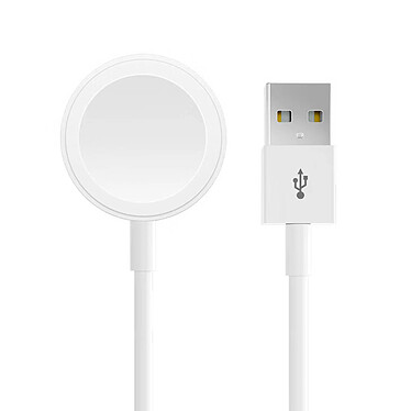 Avizar Chargeur pour Apple Watch Series Ultra 8 7 6 5 4 3 2 Charge Sans Fil 1m Blanc