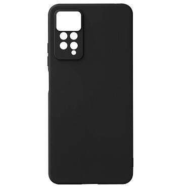 Avizar Coque pour Xiaomi Redmi Note 11 Pro 5G silicone flexible finition soft-touch Anti-traces  Noir