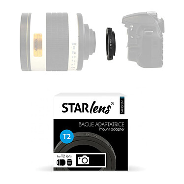 STARBLITZ bague d'adaptation T2 Compatible avec boitier NIKON F