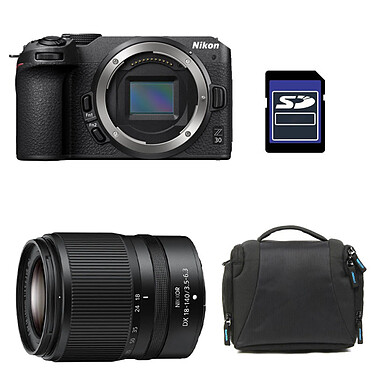 NIKON Z30 + Z 18-140 + Sac + Carte SD 8 Go