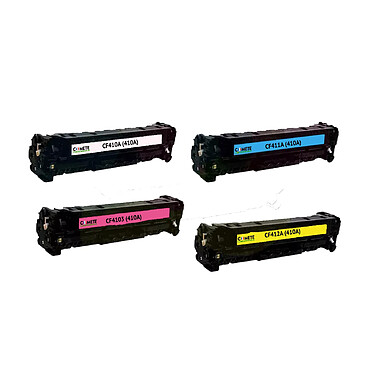 COMETE - Marque Française - 410A - Pack de 4 Toners Compatibles avec Imprimante HP/HP Color Laserjet Pro