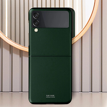 Avis Avizar Coque Samsung Z Flip 3 Rigide avec Bande Antidérapante Vert