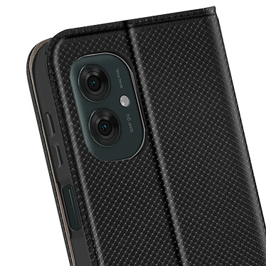 Acheter Avizar Étui pour Motorola Moto G55 Clapet Porte-carte et Support Vidéo Noir