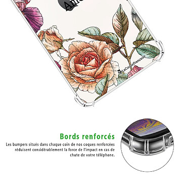 Acheter LaCoqueFrançaise Coque iPhone 12/12 Pro anti-choc souple angles renforcés transparente Motif Amour en fleurs