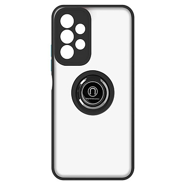 Avizar Coque pour Samsung Galaxy A13 Bi-matière Bague Métallique Support Vidéo  Noir