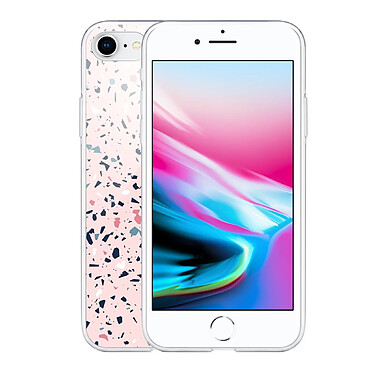 Avis Evetane Coque iPhone 7/8/ iPhone SE 2020 360 intégrale transparente Motif Terrazzo Rose Tendance