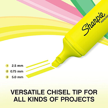 Avis SHARPIE Surligneur FLUO XL, blister de 4, assorti