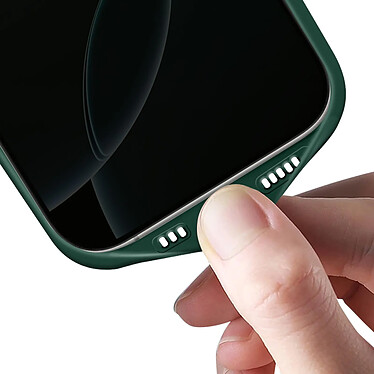 Avizar Coque pour iPhone 16 Pro Semi-rigide Soft-touch Anti-traces Vert Foncé pas cher