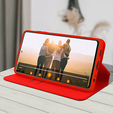 Acheter Avizar Housse Redmi Note 10 / Note 10s Porte-cartes Support Vidéo rouge