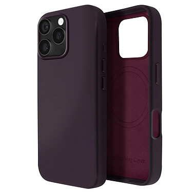 Avizar Coque MagSafe pour iPhone 16 Pro Max en Cuir Vegan Haute Qualité Violet