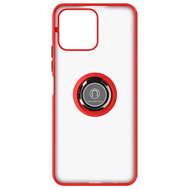 Avizar Coque pour Honor X8 Bi-matière Bague Métallique Support Vidéo  Rouge