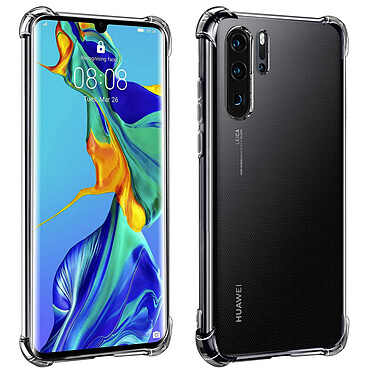 Avizar Coque Huawei P30 Pro Silicone Flexible Coins Bumper Transparent