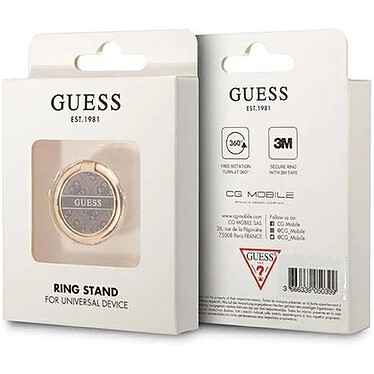 Avis Guess Anneau de Support Universel Motif 4G Marron