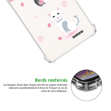 Acheter Evetane Coque iPhone 12 mini anti-choc souple angles renforcés transparente Motif Chat et Fleurs