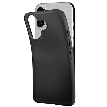 Acheter Mayaxess Coque pour iPhone 16 Plus Silicone Souple Revêtement Fin Noir