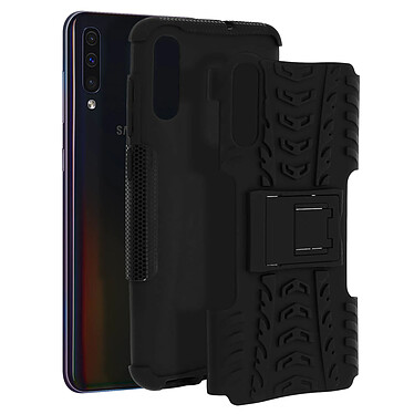 Avizar Coque Samsung Galaxy A70 Protection Hybride Antichoc Rigide Support Vidéo Noir