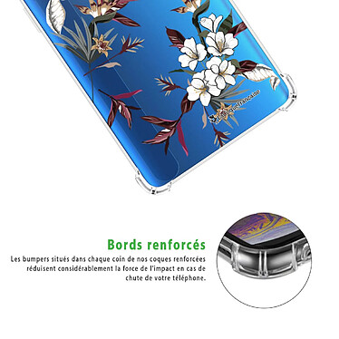 Acheter LaCoqueFrançaise Coque Xiaomi Redmi 9A Silicone antichocs Solides coins renforcés  transparente Motif Fleurs Sauvages