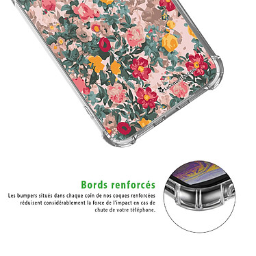 Acheter LaCoqueFrançaise Coque Samsung Galaxy S9 Silicone antichocs Solides coins renforcés  transparente Motif Fleurs Beige et Rose