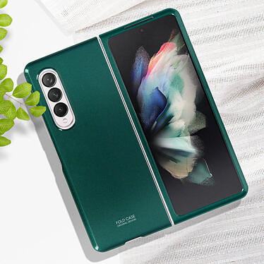 Avis Avizar Coque Samsung Galaxy Z Fold 3 Avant et Arrière Rigide Fine et Légère Vert Métal