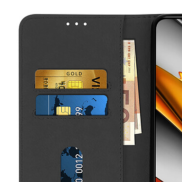 Avizar Étui Xiaomi Mi 11i / Xiaomi Poco F3 Porte-carte Fonction Support noir pas cher