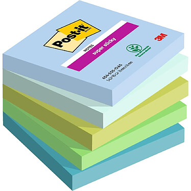 POST-IT Bloc-note adhésif Super Sticky Notes, 76 x 76 mm