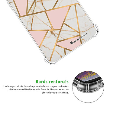 Acheter LaCoqueFrançaise Coque Samsung Galaxy A21S anti-choc souple angles renforcés transparente Motif Marbre Rose