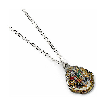 Harry Potter - Pendentif et collier plaqués argent Hogwarts