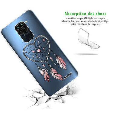 Avis Evetane Coque Xiaomi Redmi Note 9 360 intégrale transparente Motif Attrape coeur Tendance