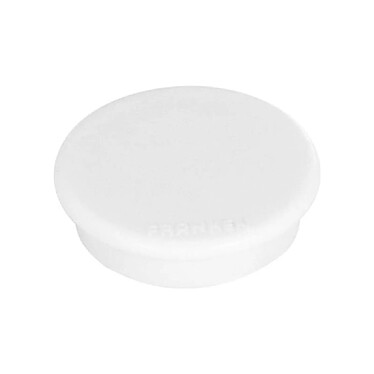 FRANKEN Set de 10 aimants de fixation, force adhésive: 800 g, diamètre 32mm Rond Blanc