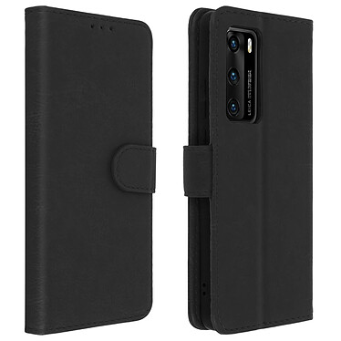 Avizar Étui Huawei P40 Housse Folio Intégrale Porte-carte Fonction Support noir